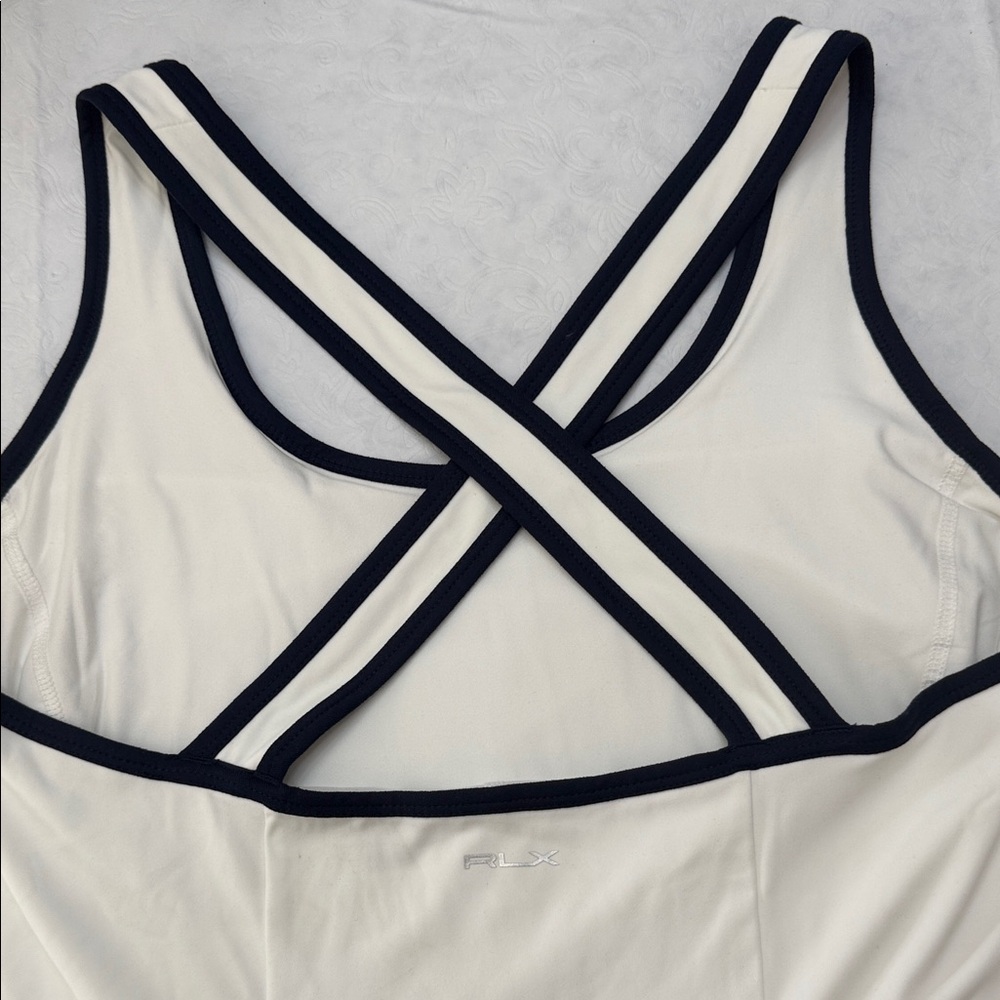 Polo Ralph Lauren white and Black fitness dress with shorts